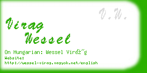 virag wessel business card